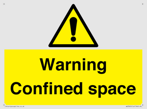 Warning Confined space